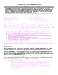 GOMEKLI Sample Letter of Appeal