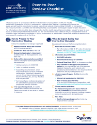 OGSIVEO Peer to Peer Checklist